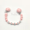 www.louloulaboutique.com attache doudou personnalisée avec un prénom perle silicone rose fille