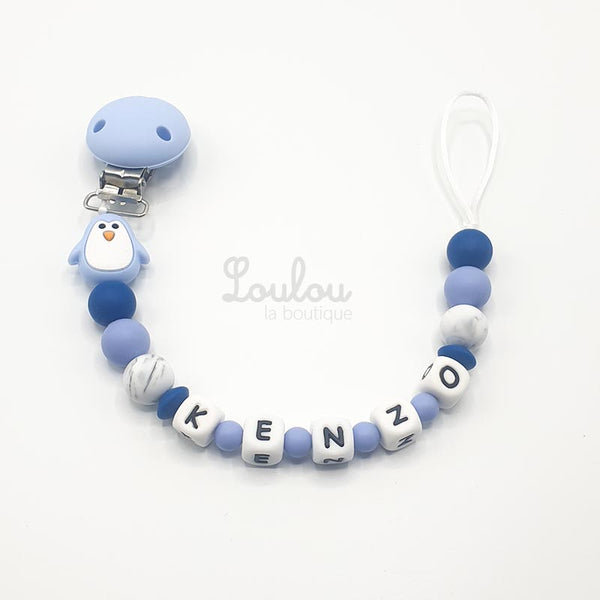 Porte-tétine Personnalisé Prénom Garçon – Collier Silicone Avec Chien, Fabrication Allemande